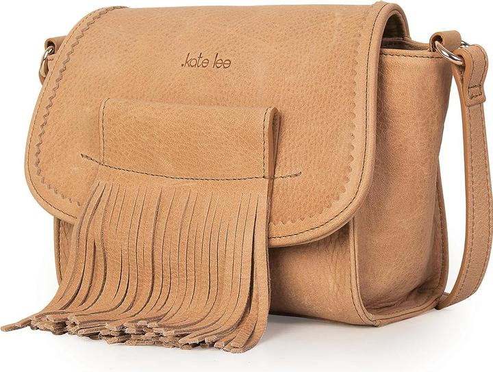 Actual product image Kate Moss Dune Mini Fleya Shoulder Bag, Practical Compartmented Leather Organizer