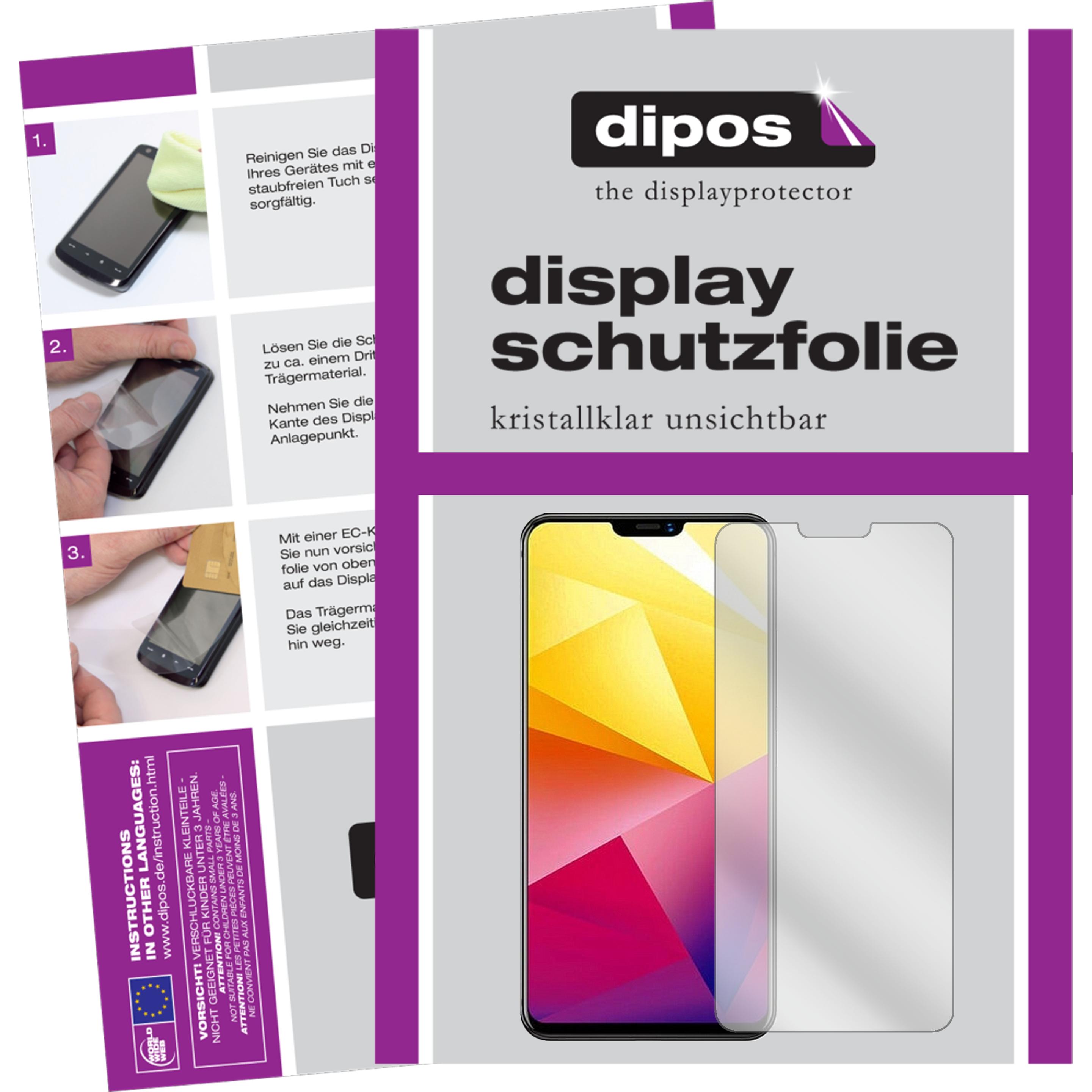 Dipos Displayschutzfolie Crystalclear (6 Stück, Vivo X21i), Smartphone Schutzfolie, Transparent