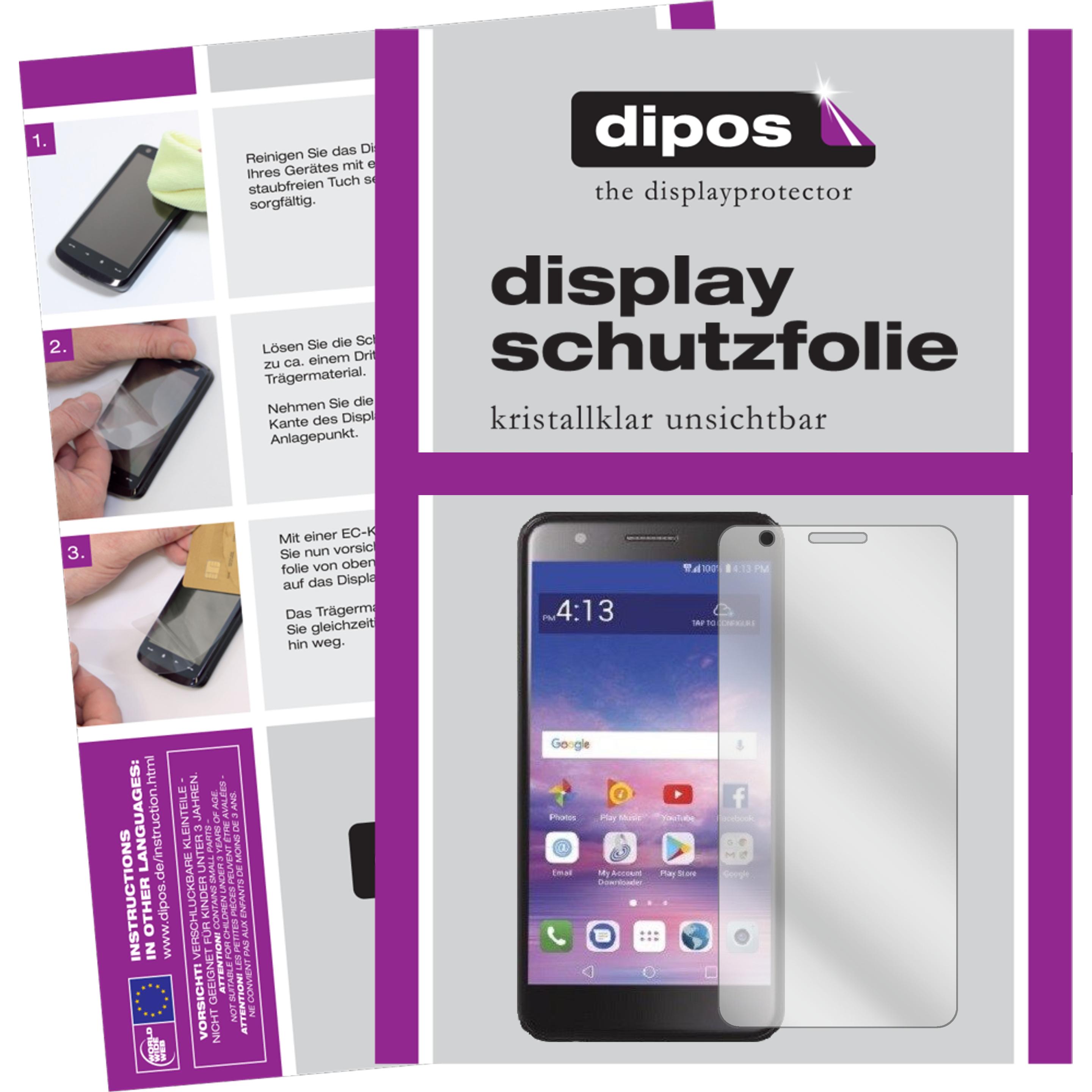 Dipos Displayschutzfolie Crystalclear (1 Stück, LG Premier Pro), Smartphone Schutzfolie, Transparent