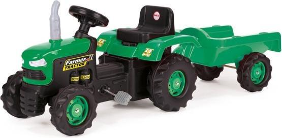 Image du produit Siva Tracteur à pédales pour enfants avec remorque Farmer Tractor