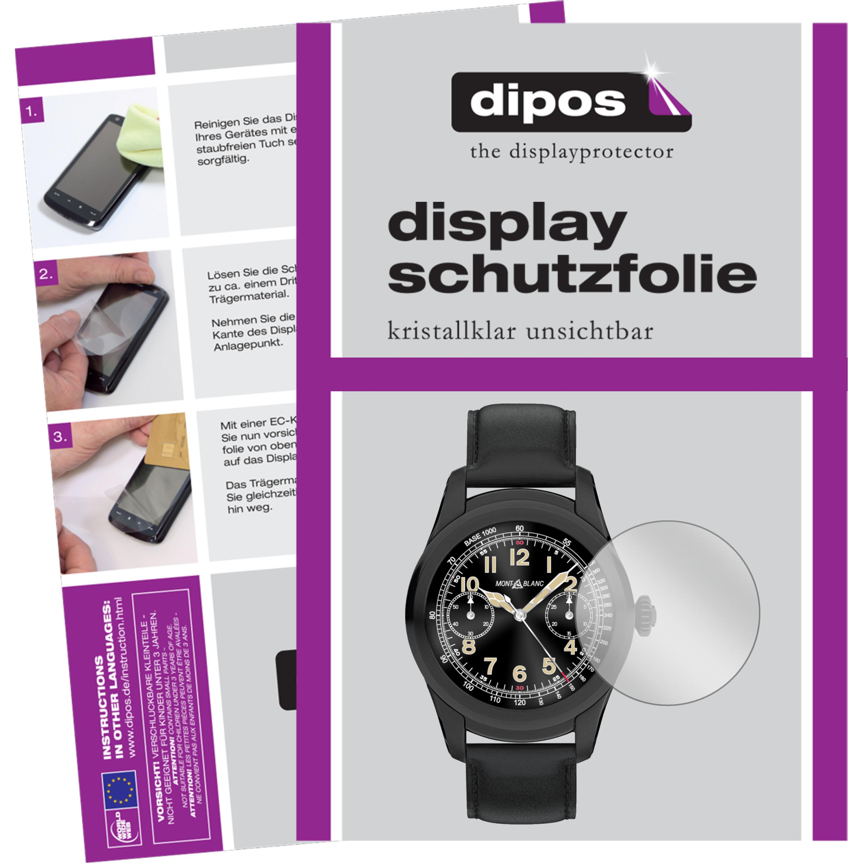 Dipos Displayschutzfolie Crystalclear, Smartwatch Schutzfolie, Transparent