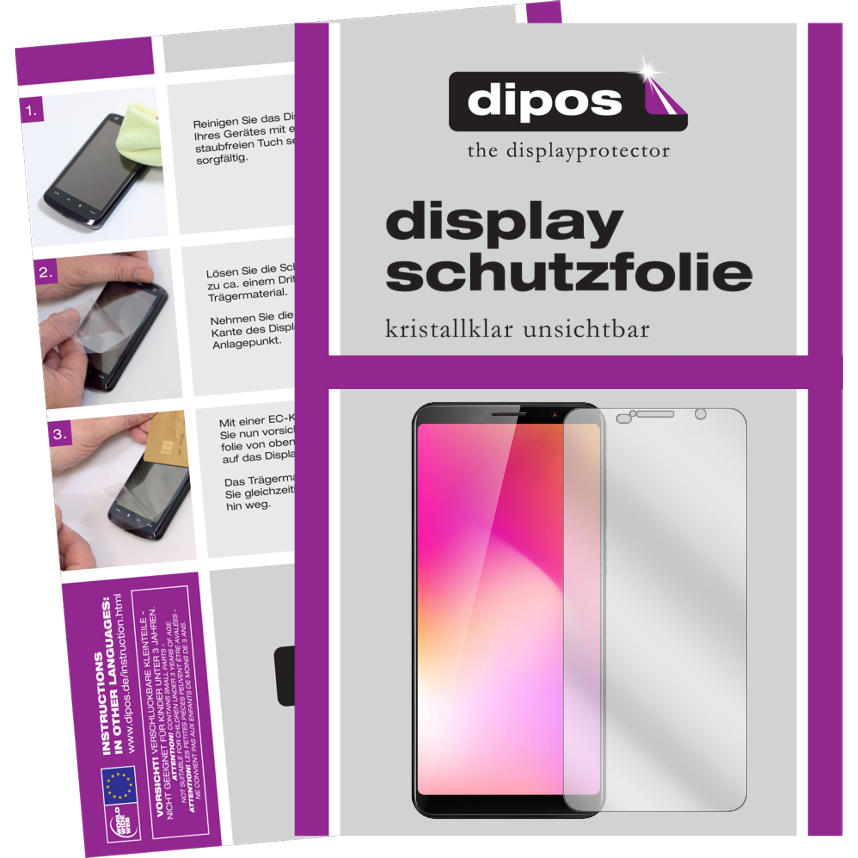 Dipos Displayschutzfolie Crystalclear (2 Stück, Cubot Power), Smartphone Schutzfolie, Transparent
