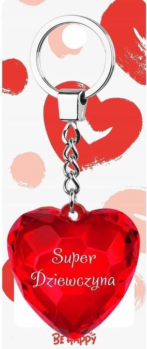 Actual product image Happy Color Super Girl Herz-Schlüsselanhänger