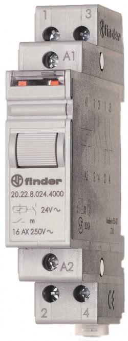 Finder Alimentation 230VAC 20.22.8.230.4000 série 20 pour rail DIN 2S 16A 20.22.8.230.4000 (202282304000)