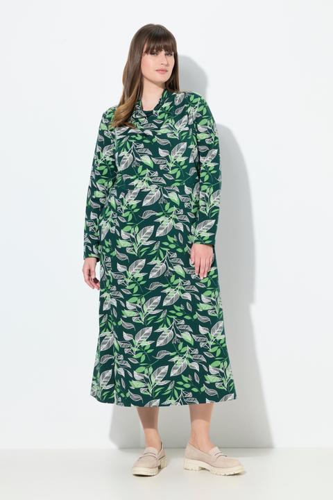 Produktbild Ulla Popken Sweatkleid, Wasserfallausschnitt, Langarm (50, 52)