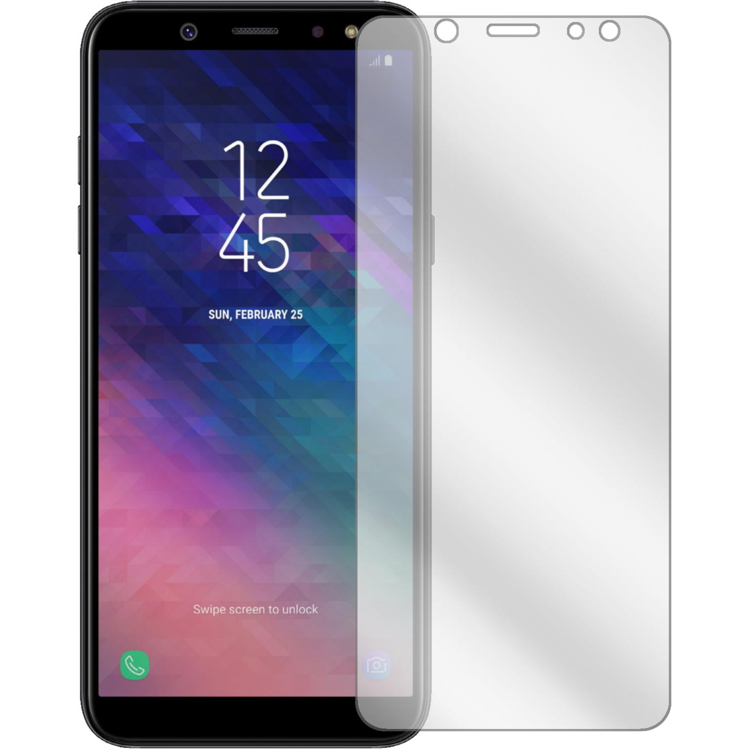 Thumbnail - Dipos Displayschutzfolie Crystalclear (2 Stück, Samsung Galaxy A6+), Smartphone Schutzfolie, Transparent