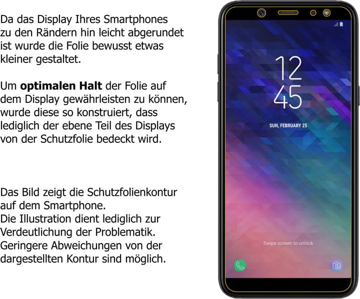 Actual product image Dipos Screen Protector Anti-Shock (2 Piece, Samsung Galaxy A6+)