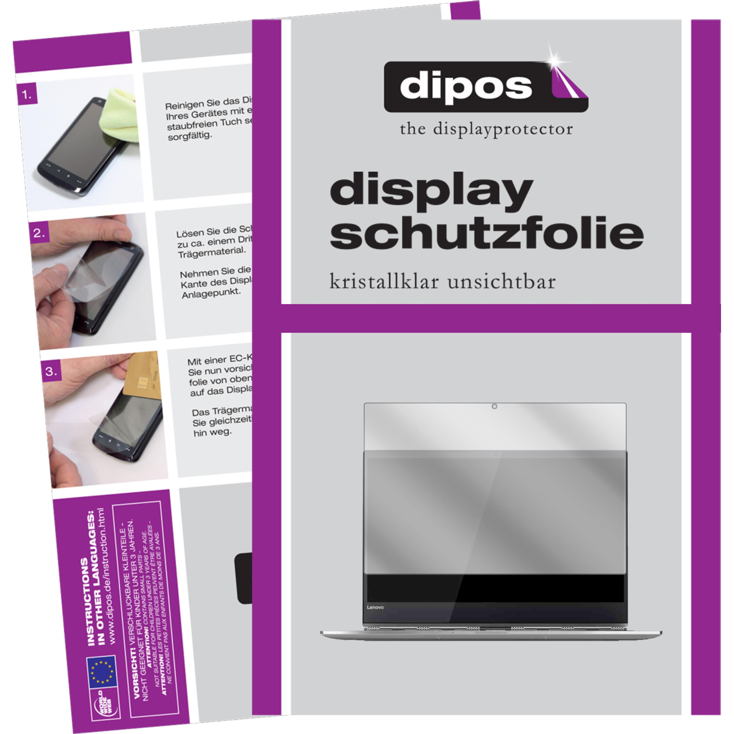 Dipos Displayschutzfolie Crystalclear (1 Stück, Yoga 920), Tablet Schutzfolie
