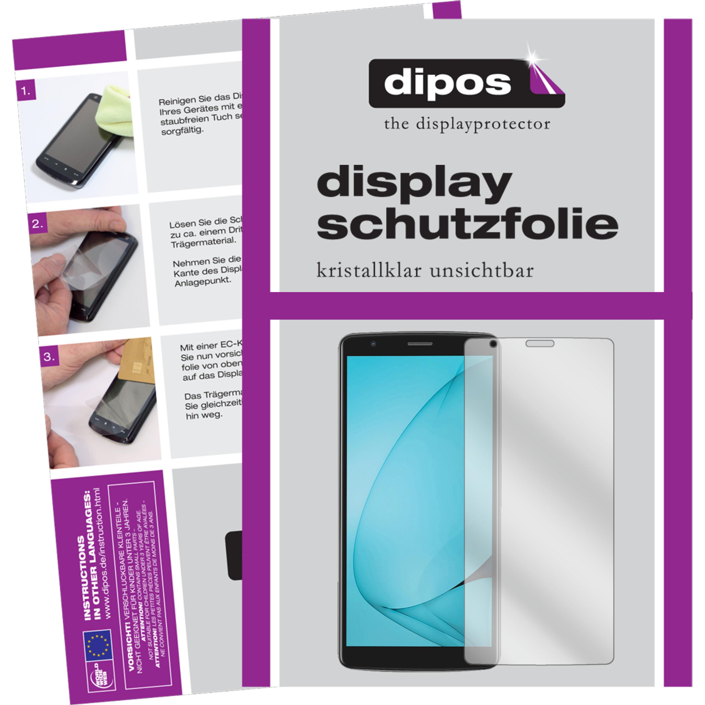 Dipos Displayschutzfolie Crystalclear (2 Stück, Blackview A20), Smartphone Schutzfolie, Transparent