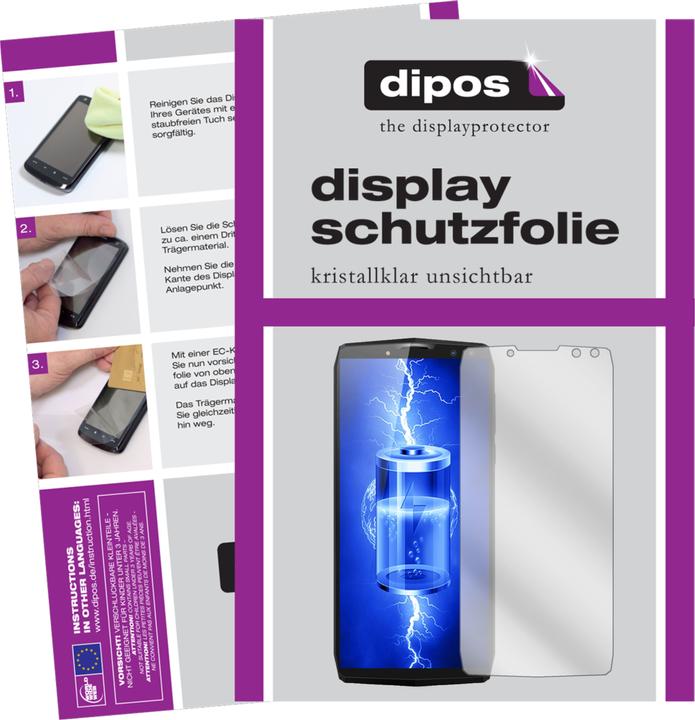 Actual product image Dipos Screen Protector Crystalclear (2 Piece, Blackview P10000 Pro)