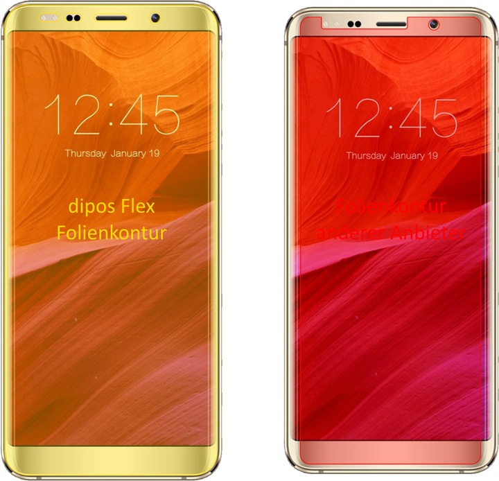 Actual product image Dipos Screen Protector Full-Cover 3D (2 Piece)