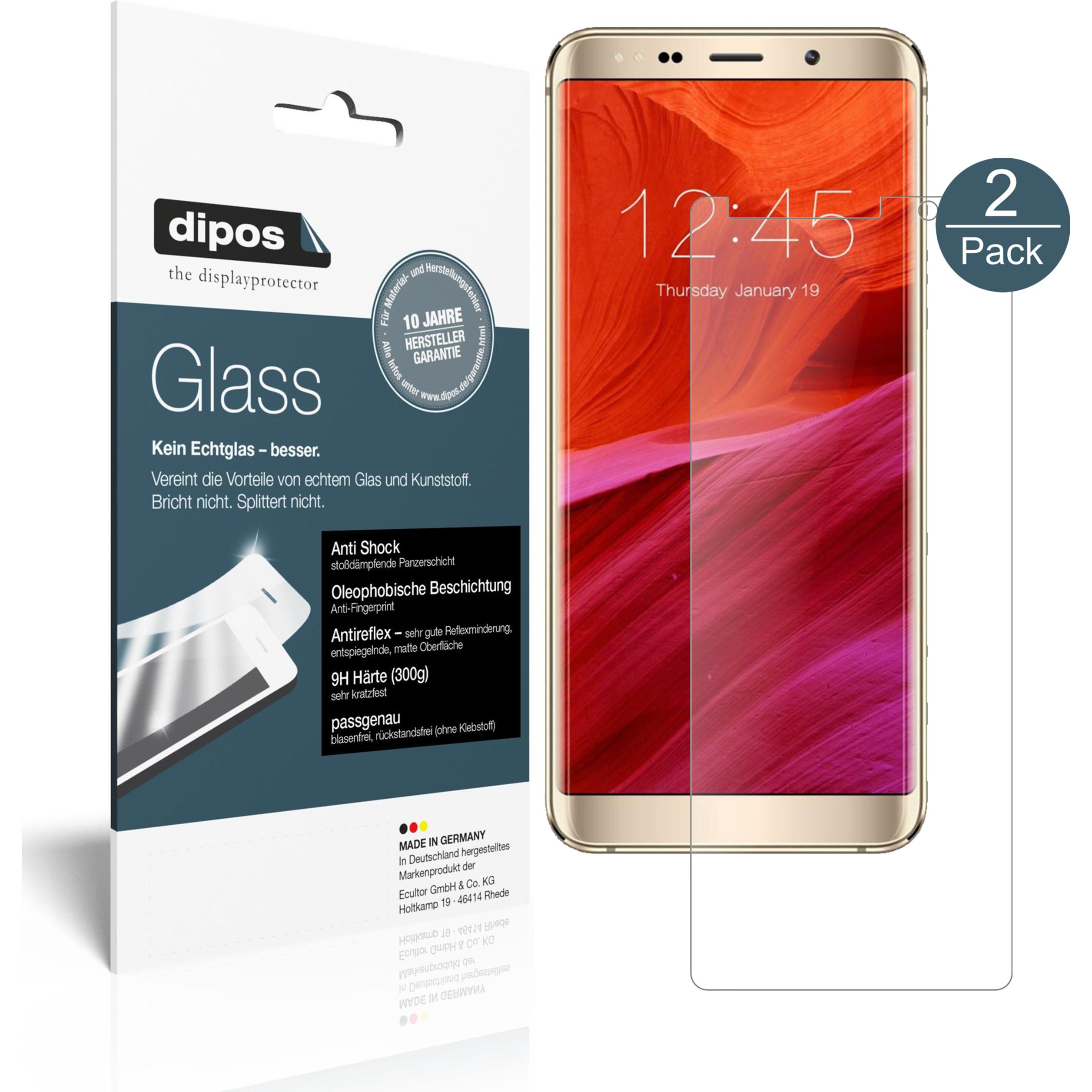 Dipos Displayschutz Anti-Shock (1 Stück, Meiigoo Mate 10), Smartphone Schutzfolie, Transparent