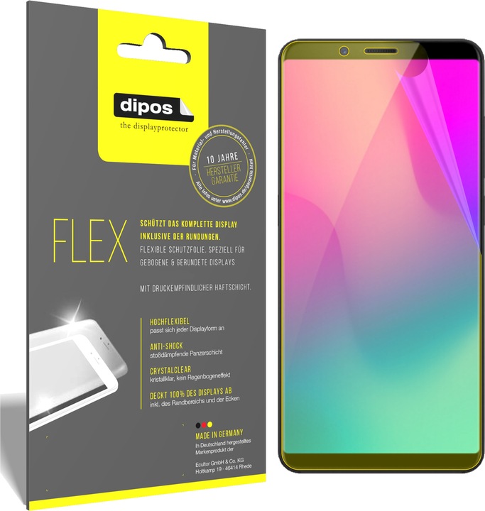 Produktbild Dipos Displayschutzfolie Full-Cover 3D (2 Stück, ZTE Nubia Z18 Mini)