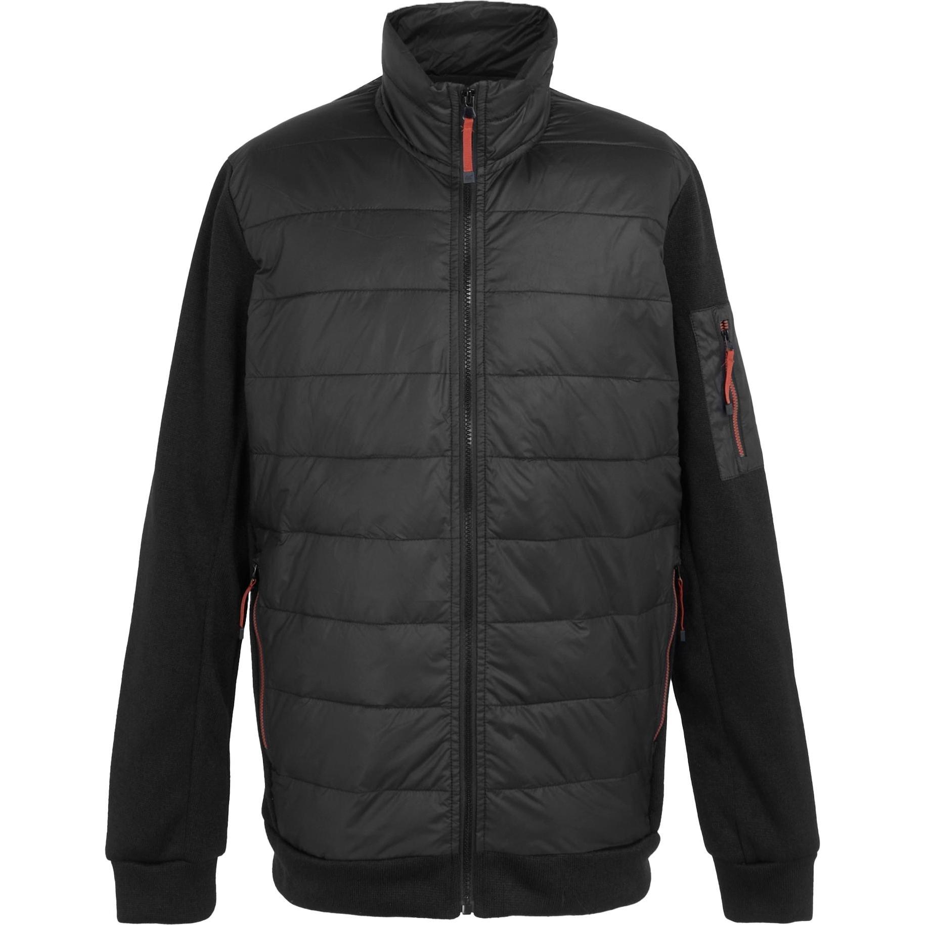 Regatta, Herren, Jacke, Colliston (3XL), Schwarz, Rot, 3XL