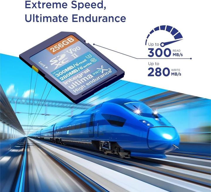 Produktbild 256GB SDXC UHS-II U3 CL10 V90 300MB/s (256 GB, SDXC, U3, UHS-II)