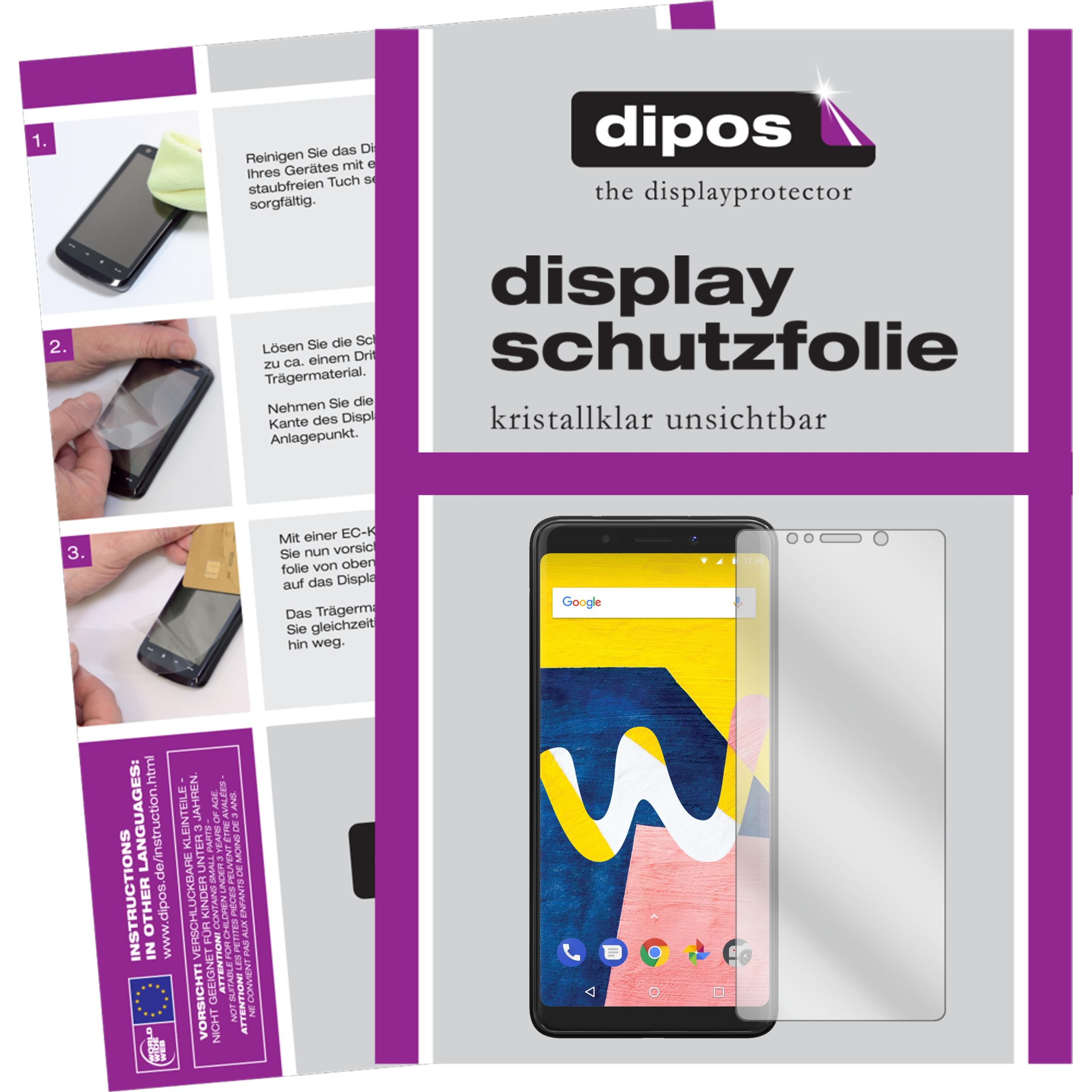 Dipos Displayschutzfolie Crystalclear (2 Stück, Wiko View Lite), Smartphone Schutzfolie, Transparent