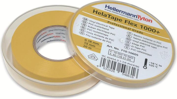 Image du produit HellermannTyton Ruban isolant HelaTape Flex 1000 (19 mm)