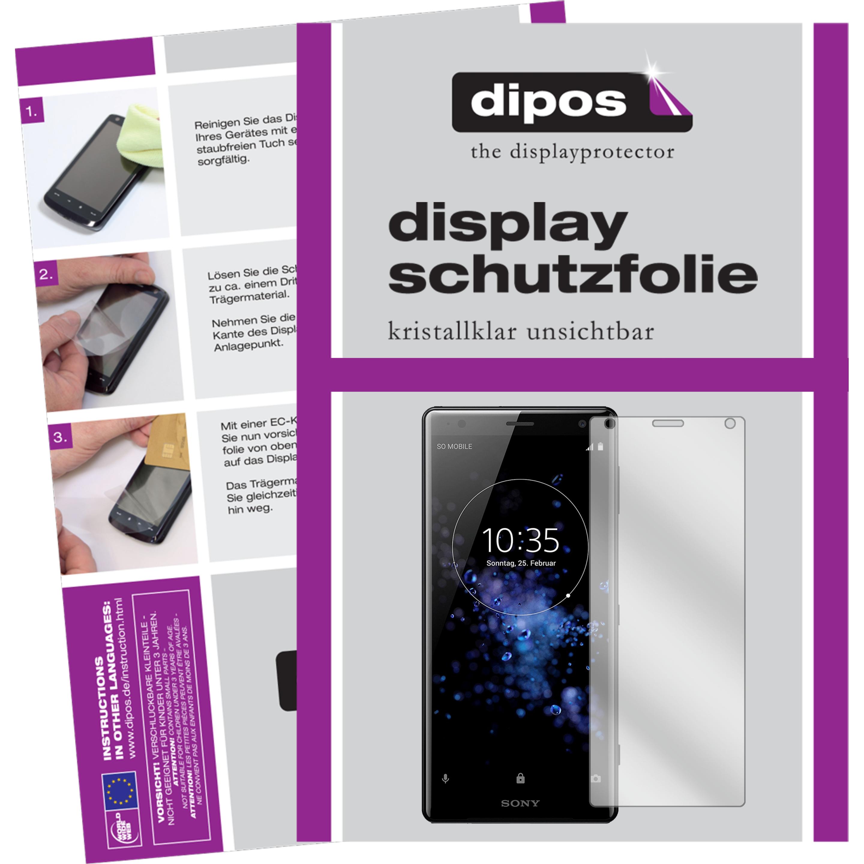 Thumbnail - Dipos Displayschutzfolie Crystalclear (6 Stück, Sony Xperia XZ2), Smartphone Schutzfolie, Transparent