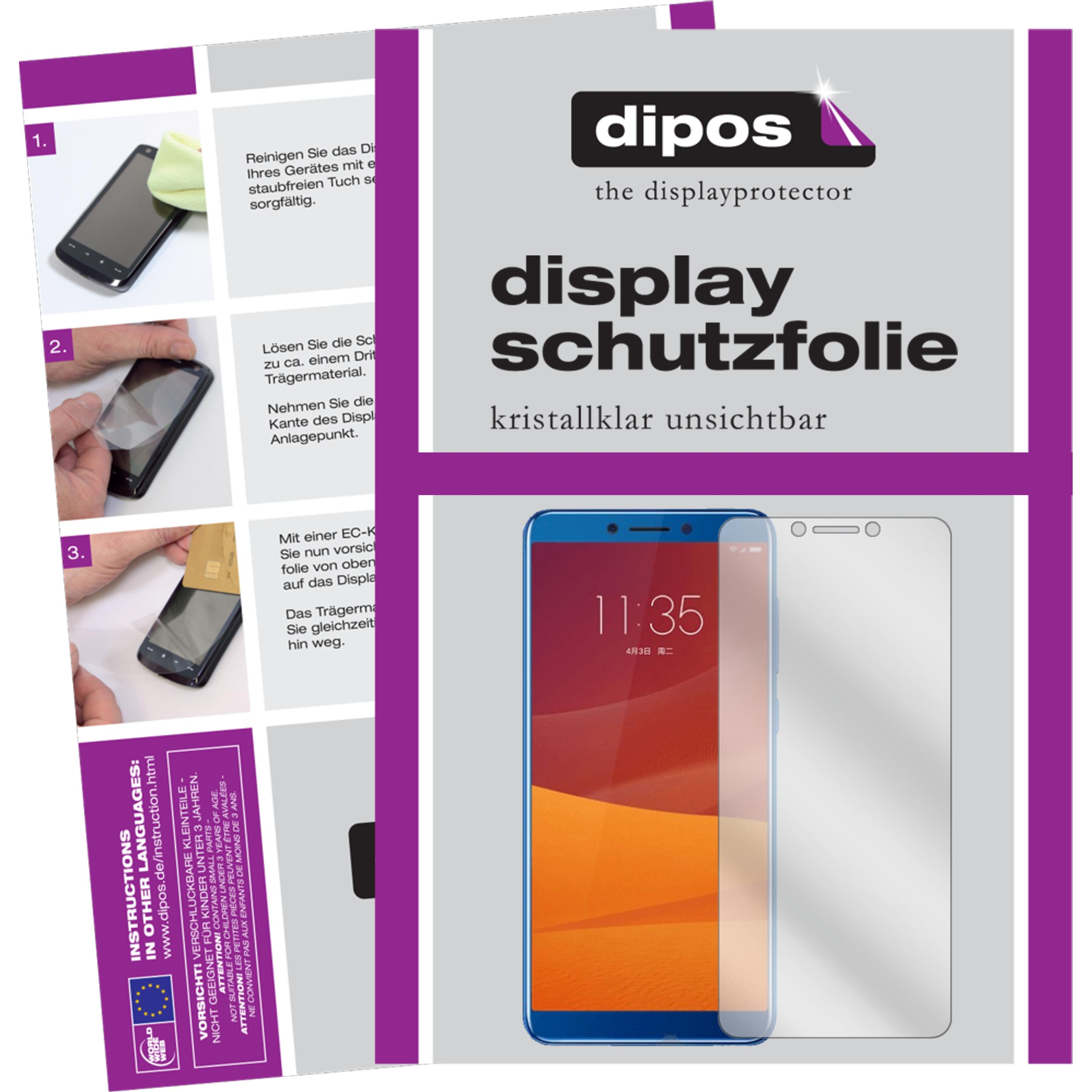 Dipos Displayschutzfolie Crystalclear (1 Stück, Lenovo K5 Play), Smartphone Schutzfolie, Transparent