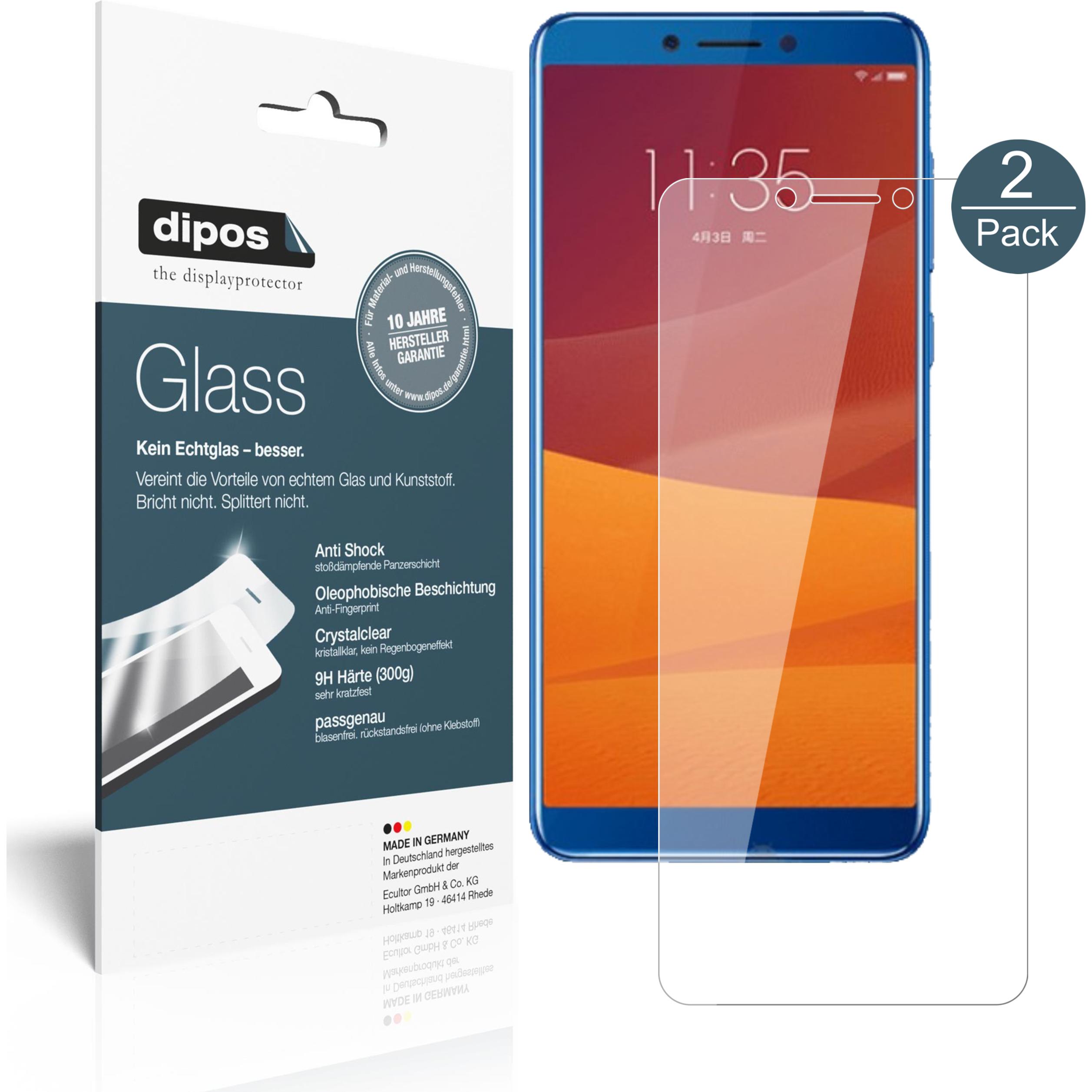 Dipos Displayschutz Anti-Shock (1 Stück, Lenovo K5 Play), Smartphone Schutzfolie, Transparent