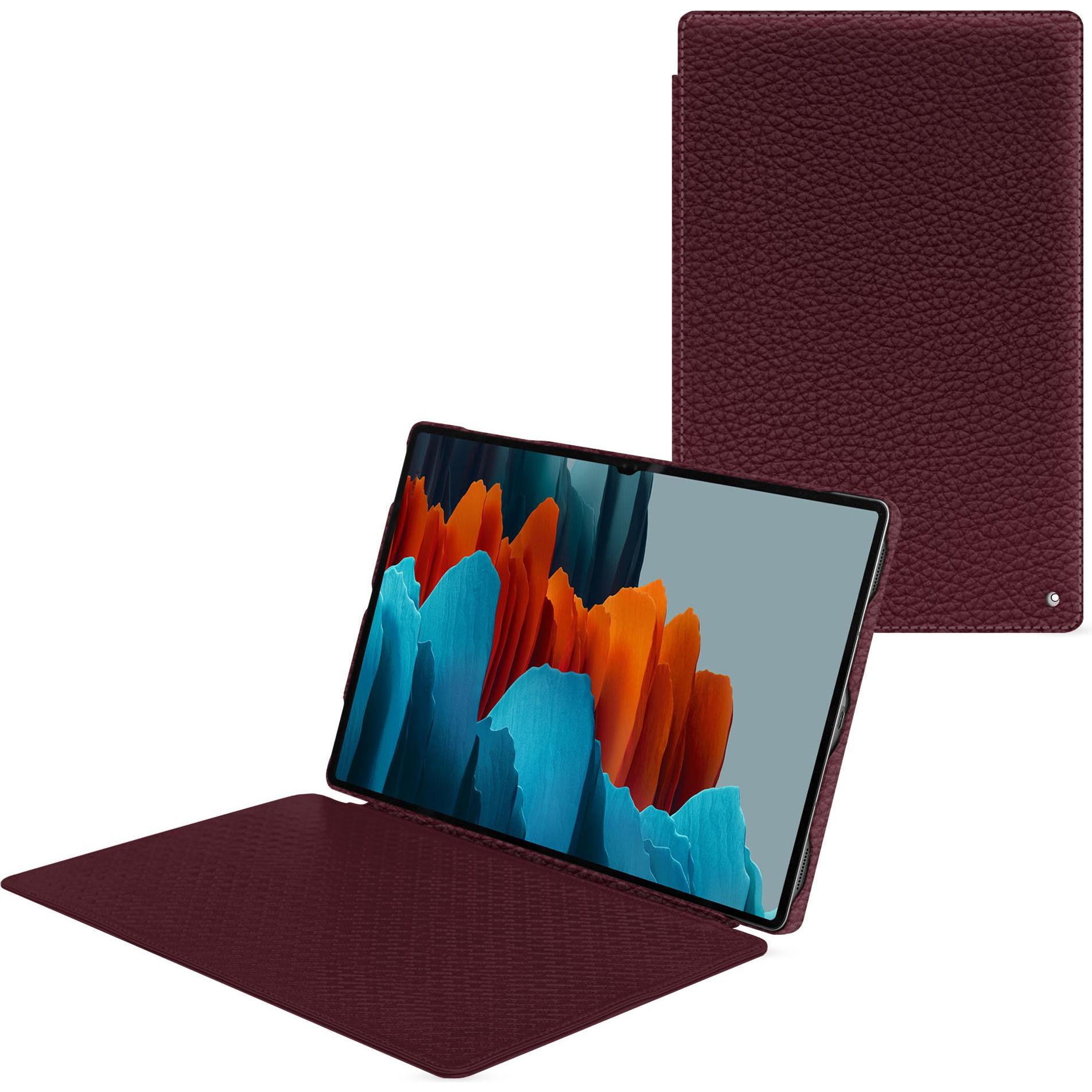 Thumbnail - Noreve Lederschutzhülle horizontal (Galaxy Tab S9 Ultra), Tablet Hülle, Violett