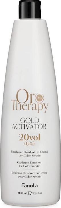 Produktbild Fanola Oro Therapy Gold Activator - Oxidizing Emulsion Cream for Color Keratin 20vol 6% 1000ml