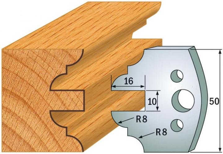 Actual product image CMT 690.523 Profilmesserpaar Höhe 50 mm Nummer 523
