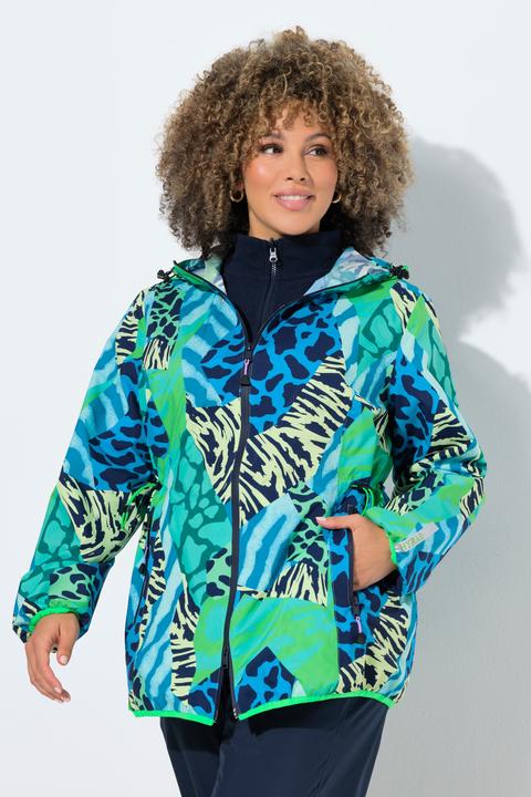 Actual product image Ulla Popken Animal Print Rain Jacket (50, 52)