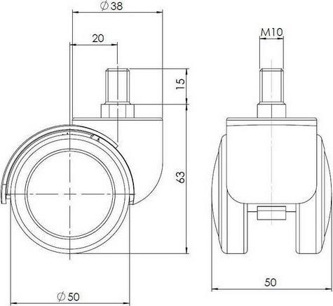 Produktbild Hjh Office 5x ROLO M10/50mm