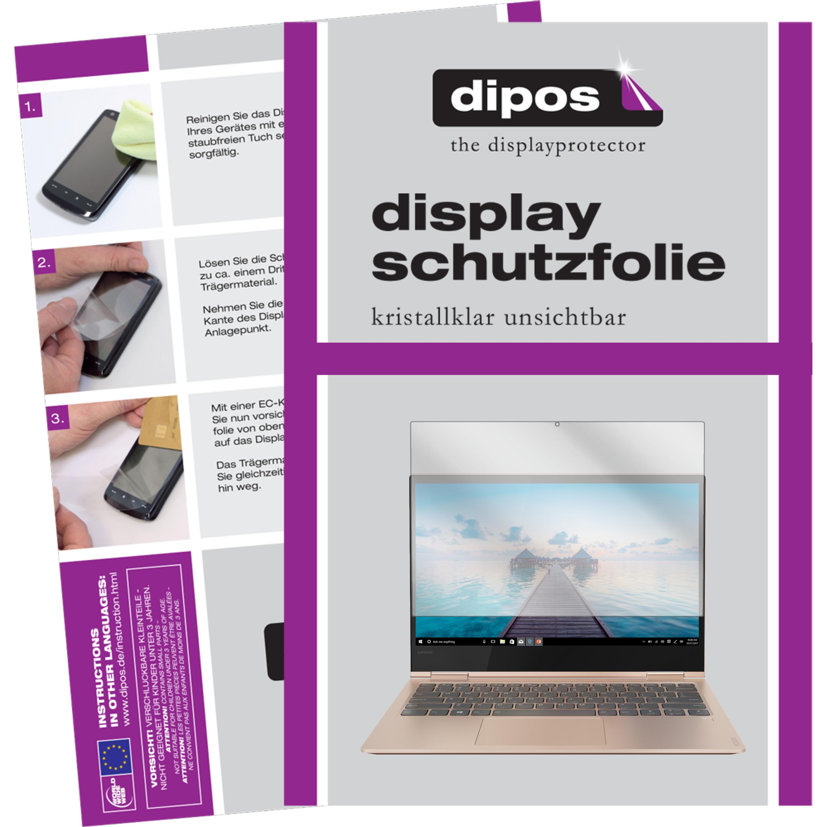 Dipos Displayschutzfolie Crystalclear (15.60", 16 : 9), Notebook Schutzfolie