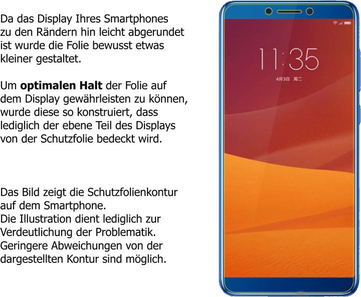 Actual product image Dipos Screen Protector Anti-Shock (2 Piece, Lenovo K5 (2018))