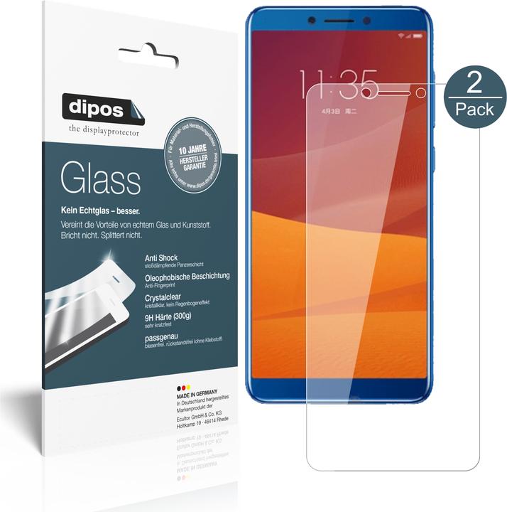 Actual product image Dipos Screen Protector Anti-Shock (2 Piece, Lenovo K5 (2018))