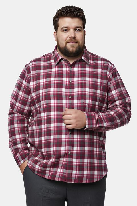 Produktbild Men+ Karo-Flanellhemd, Langarm, Kentkragen, Comfort Fit (4XL)