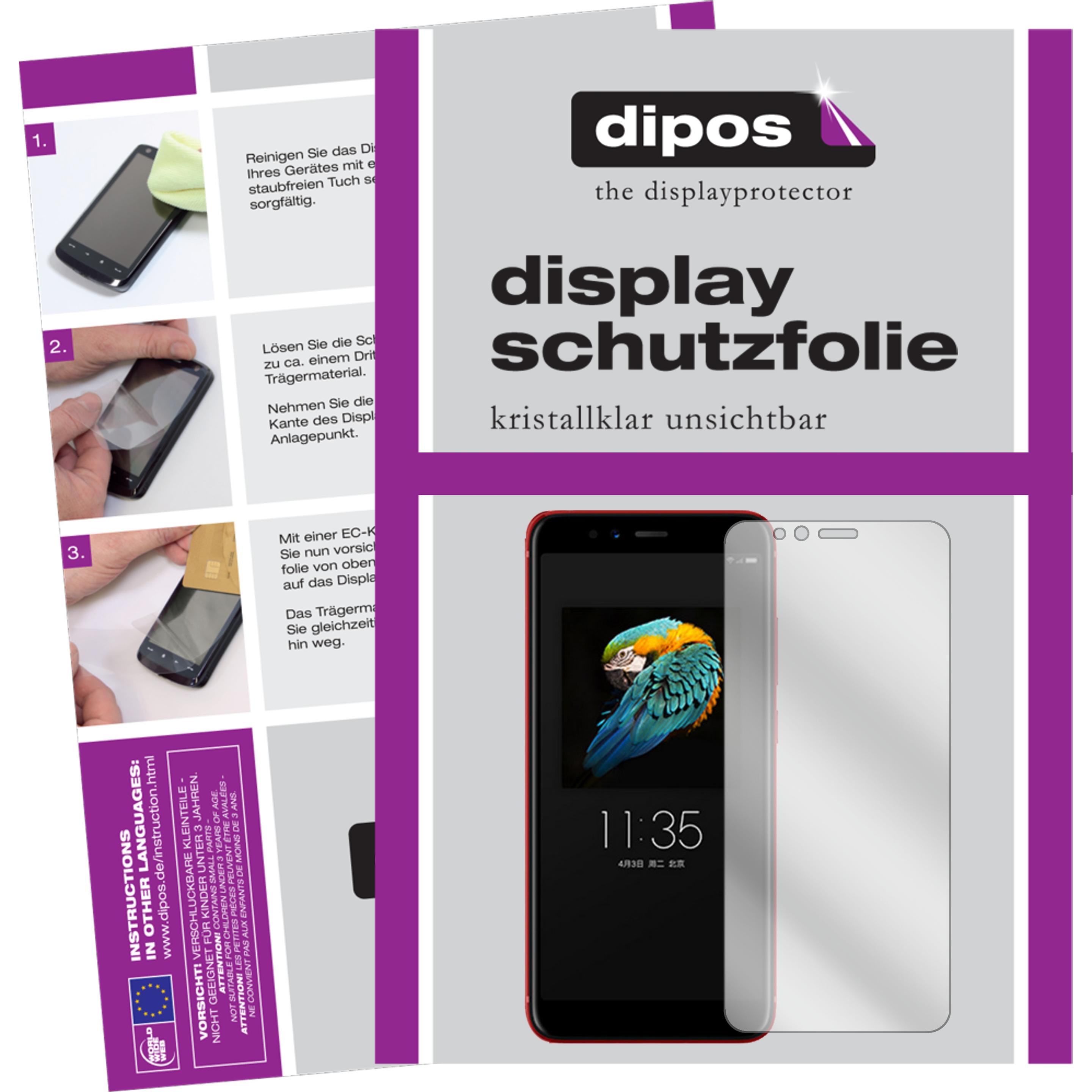 Dipos Displayschutzfolie Crystalclear (1 Stück, Lenovo S5 (2018)), Smartphone Schutzfolie, Transparent
