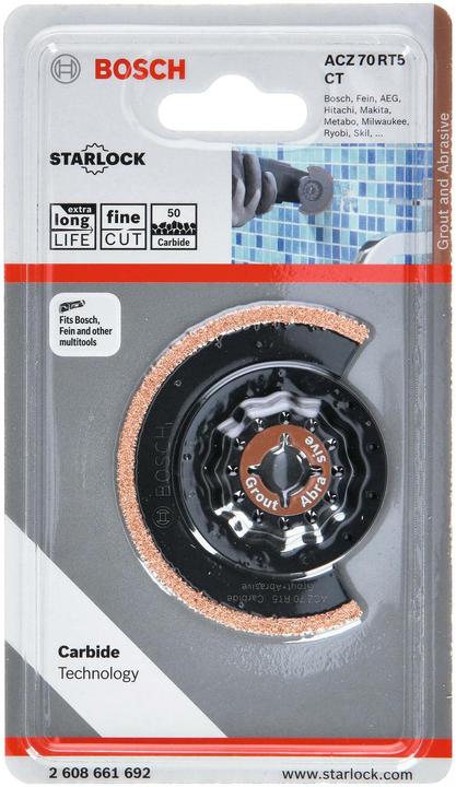 Produktbild Bosch Zubehör Carbide-RIFF Schmalschnitt-Segmentsägeblatt ACZ 70 RT5, 70 mm, 1er-Pack