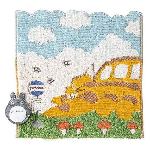Marushin, Badstof, Mein Nachbar Totoro Mini-Handtuch Catbus On It's Way 25 X 25 Cm (25 X 25 Cm)
