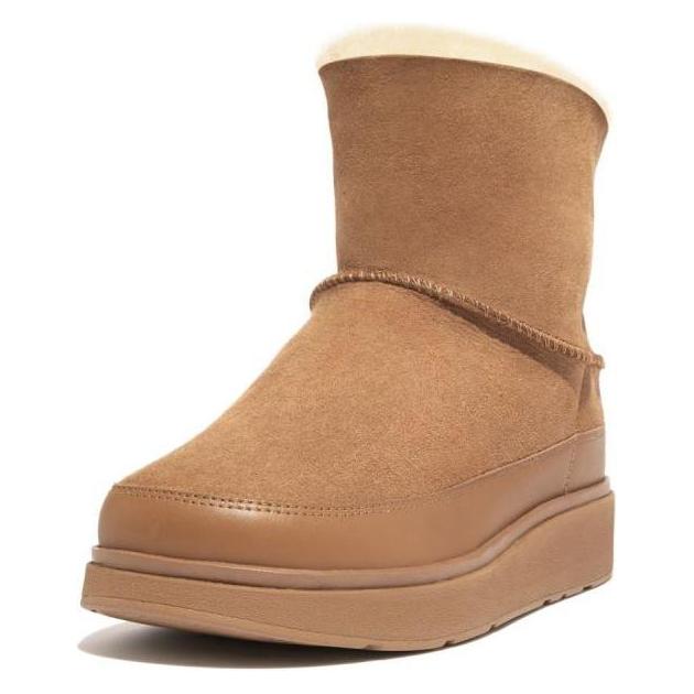 Fitflop, Vrouwen, Laarzen, Mini-Lammfellstiefel, Bruin, (37.5)