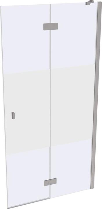 Actual product image Hüppe SolvaPro pivot door partially framed, 4-corner, with fixed segment, right-fixing, width: 1000 (211 cm, 100 cm)