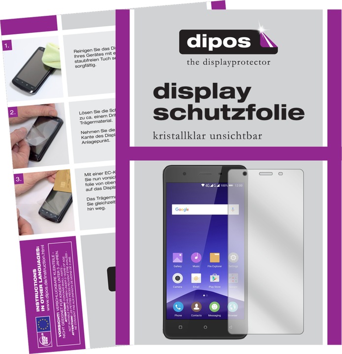 Produktbild Dipos Displayschutzfolie Crystalclear (2 Stück, Mobistel Cynus F10)