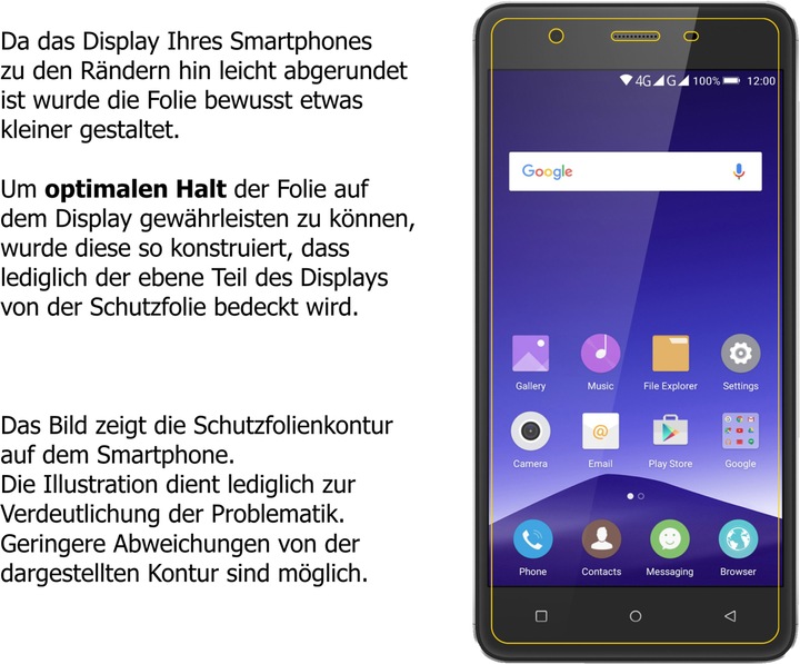 Produktbild Dipos Displayschutzfolie Crystalclear (2 Stück, Mobistel Cynus F10)