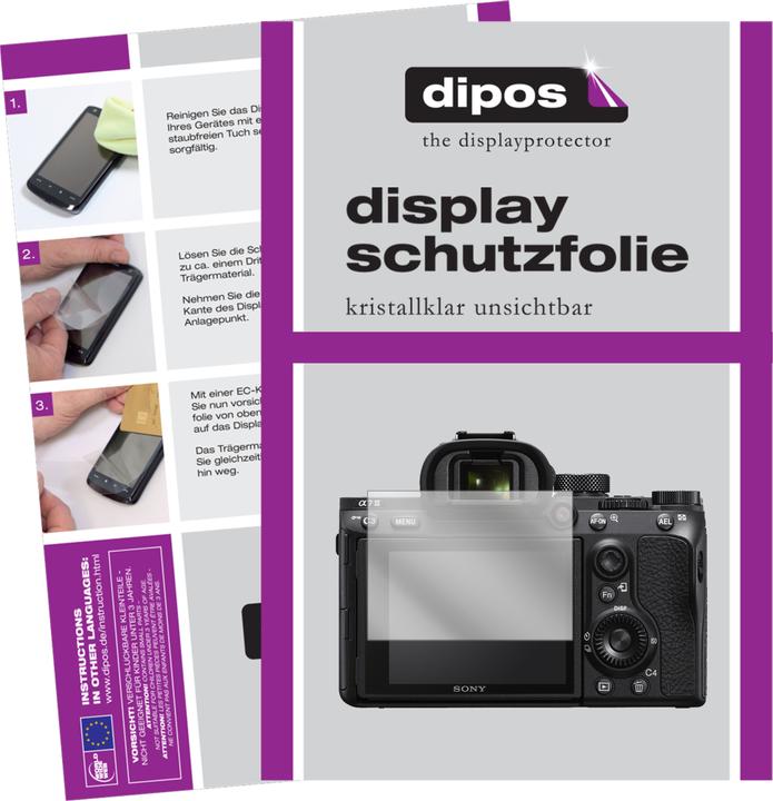 Dipos Displayschutzfolie Crystalclear (Displayschutz, alpha 7 III)