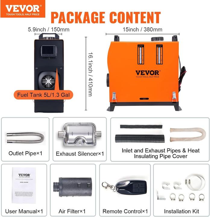 Produktbild Vevor Diesel Luftheizer (5000 W)