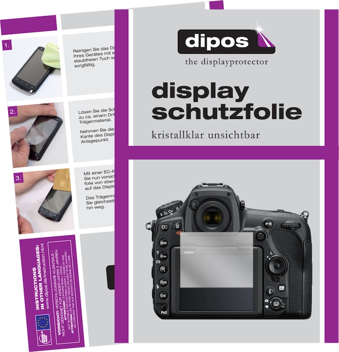 Actual product image Dipos Screen Protector Crystalclear (Screen protector, Nikon D850)