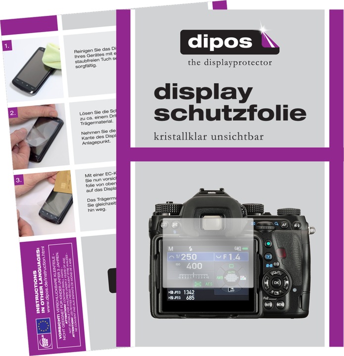 Produktbild Dipos Displayschutzfolie Crystalclear (Displayschutz, Pentax K-1 Mark II)