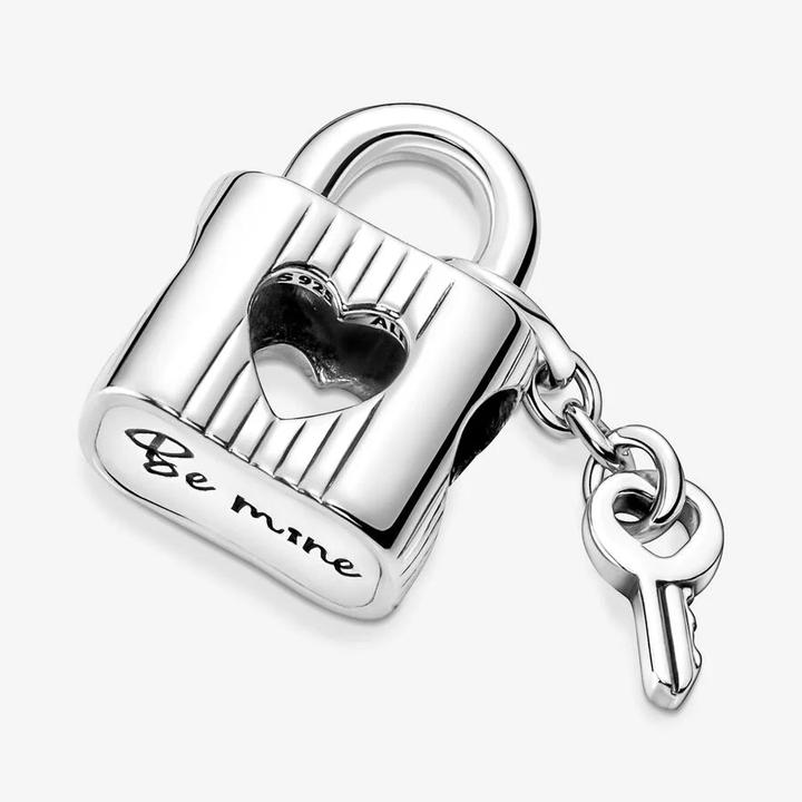 Immagine prodotto Pandora Serratura con fascino e chiave a cuore (Argento 925, Smalto)