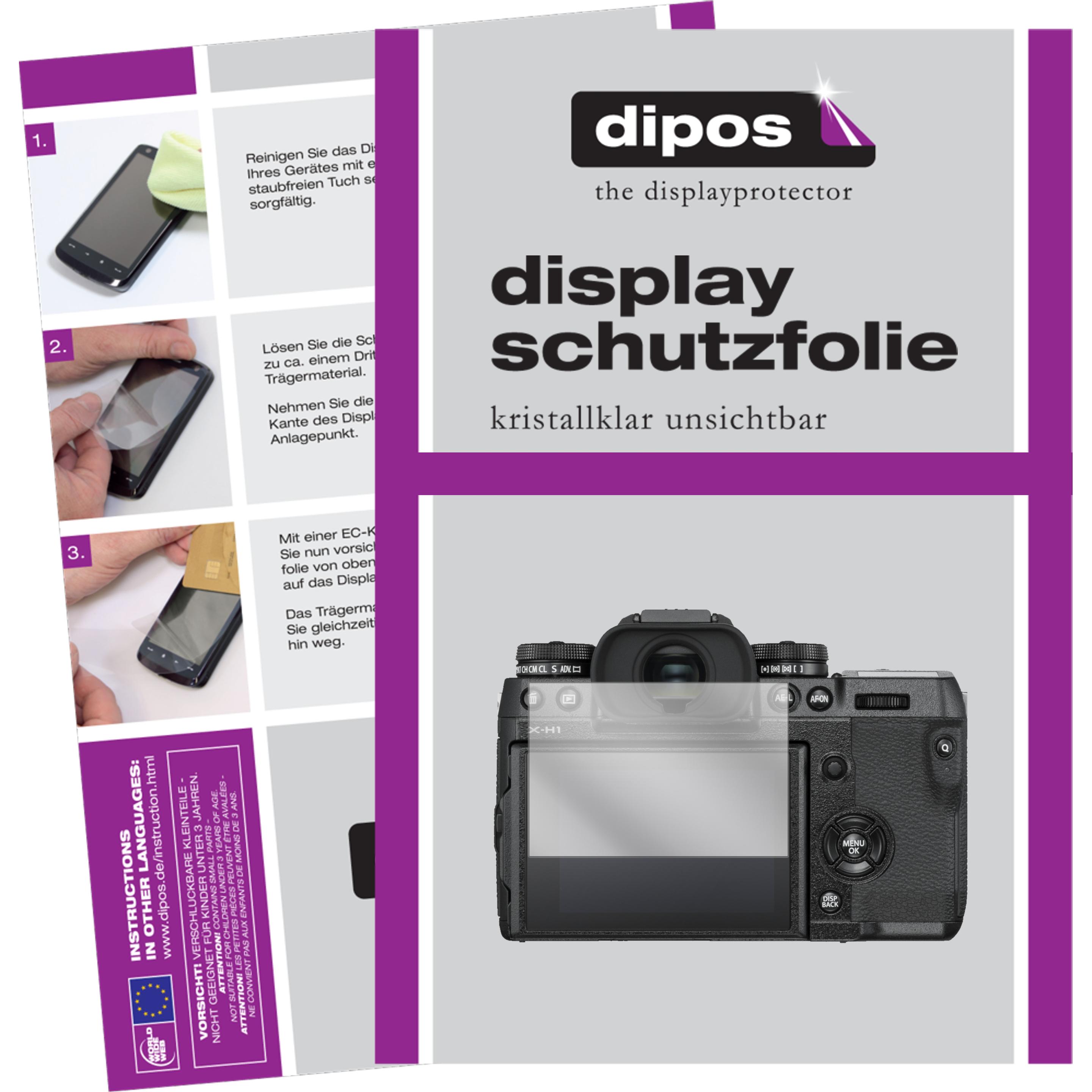 Dipos Displayschutzfolie Crystalclear (Displayschutz, Fujifilm X-H1), Kameraschutz, Transparent
