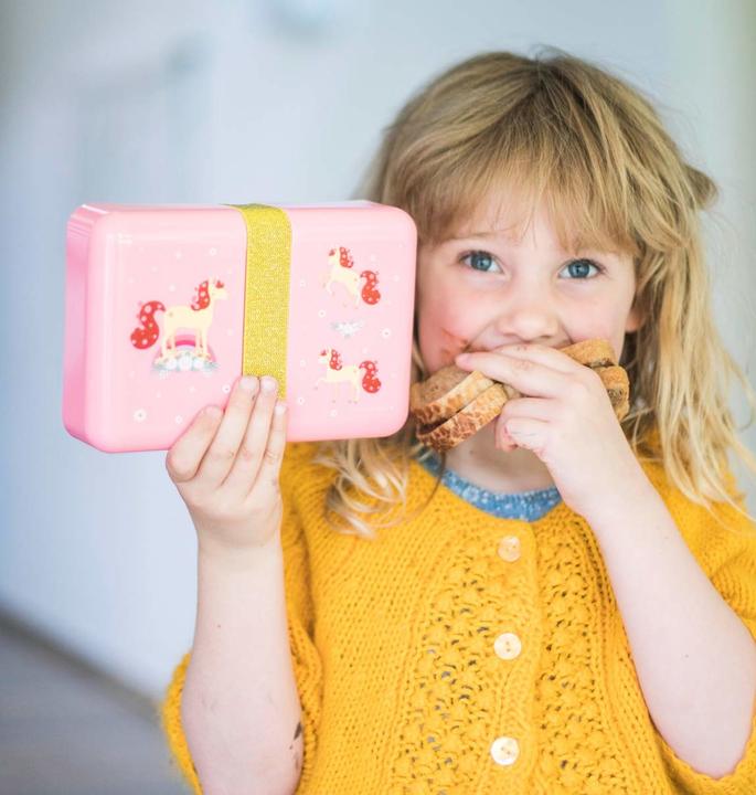 Actual product image A Little Lovely Company Lunch Box Horse SBLHPI11 pink 18x6x12cm