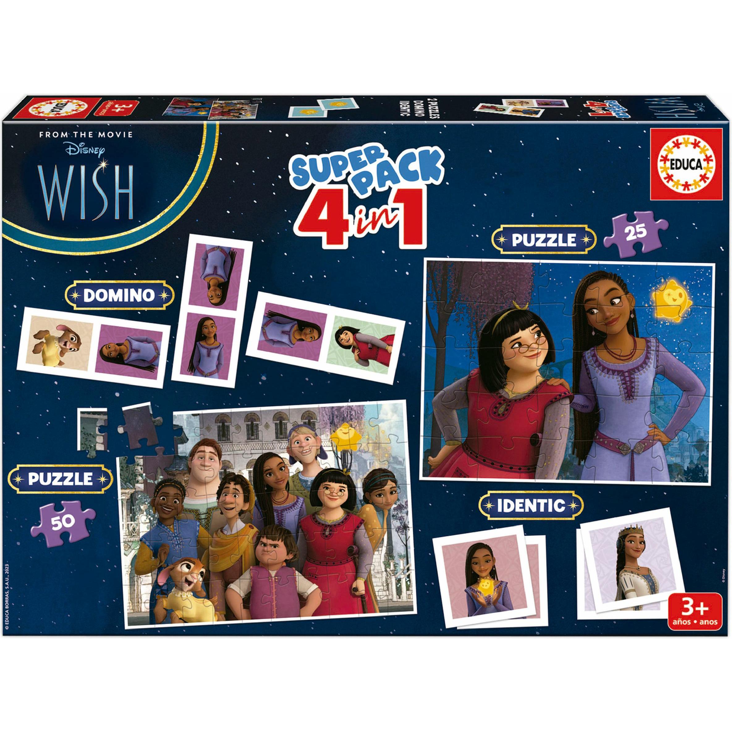 Educa Superpack 4 In 1 Puzzle - Wish (80-19743) (75 Teile)