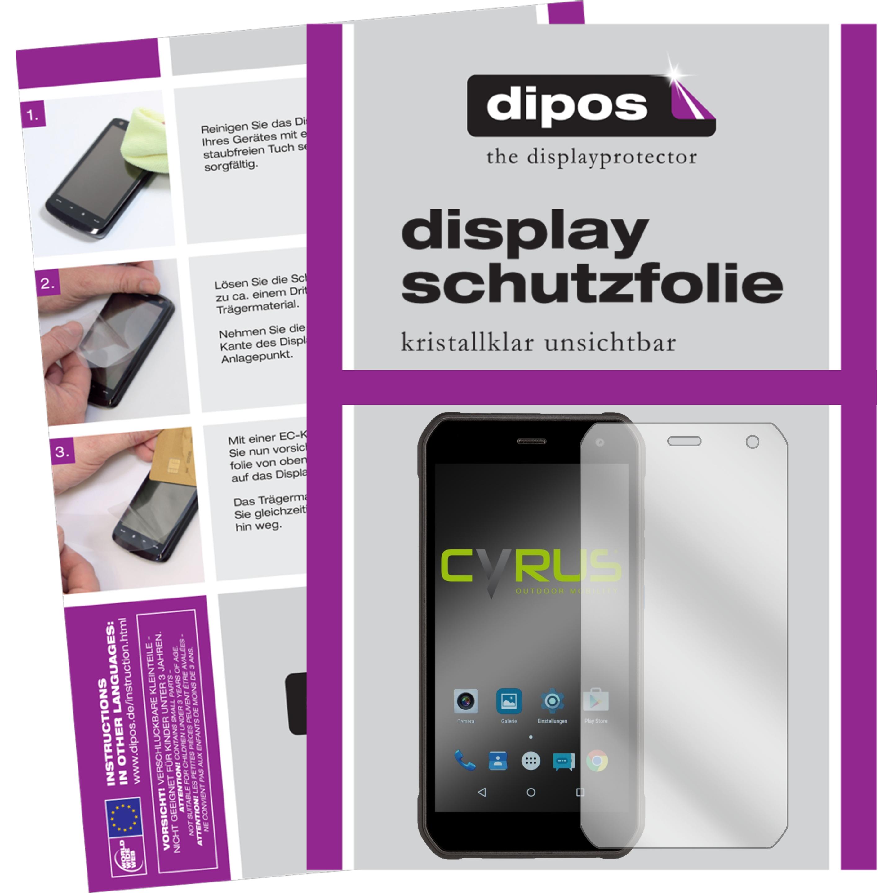 Dipos Displayschutzfolie Crystalclear (6 Stück, Cyrus CS40), Smartphone Schutzfolie, Transparent