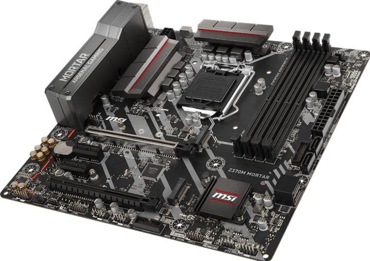 Actual product image MSI Z370M Mortar (LGA 1151, Intel Z370, mATX)
